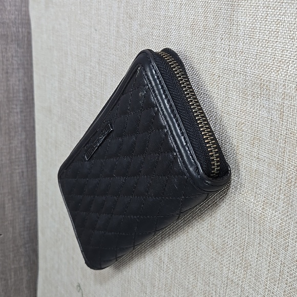 Rebecca Minkoff Quilted Black Leather Zip Around Wallet - Picture 6 of 10
